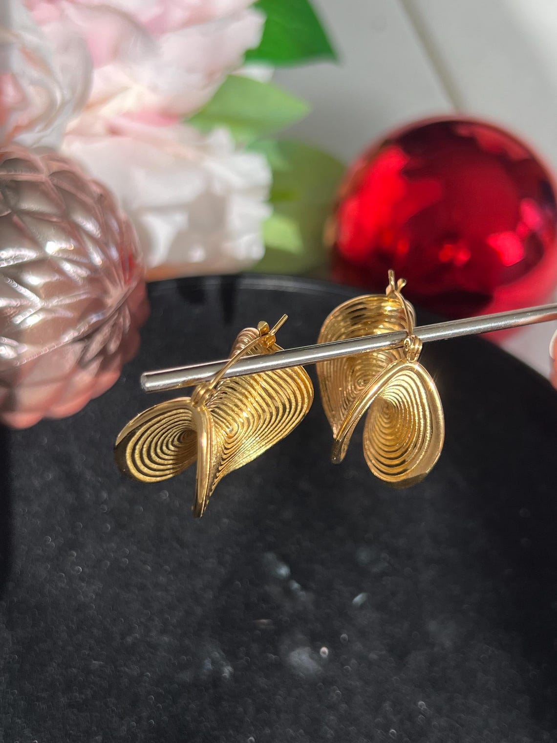 Vintage Stainless Steel Earrings