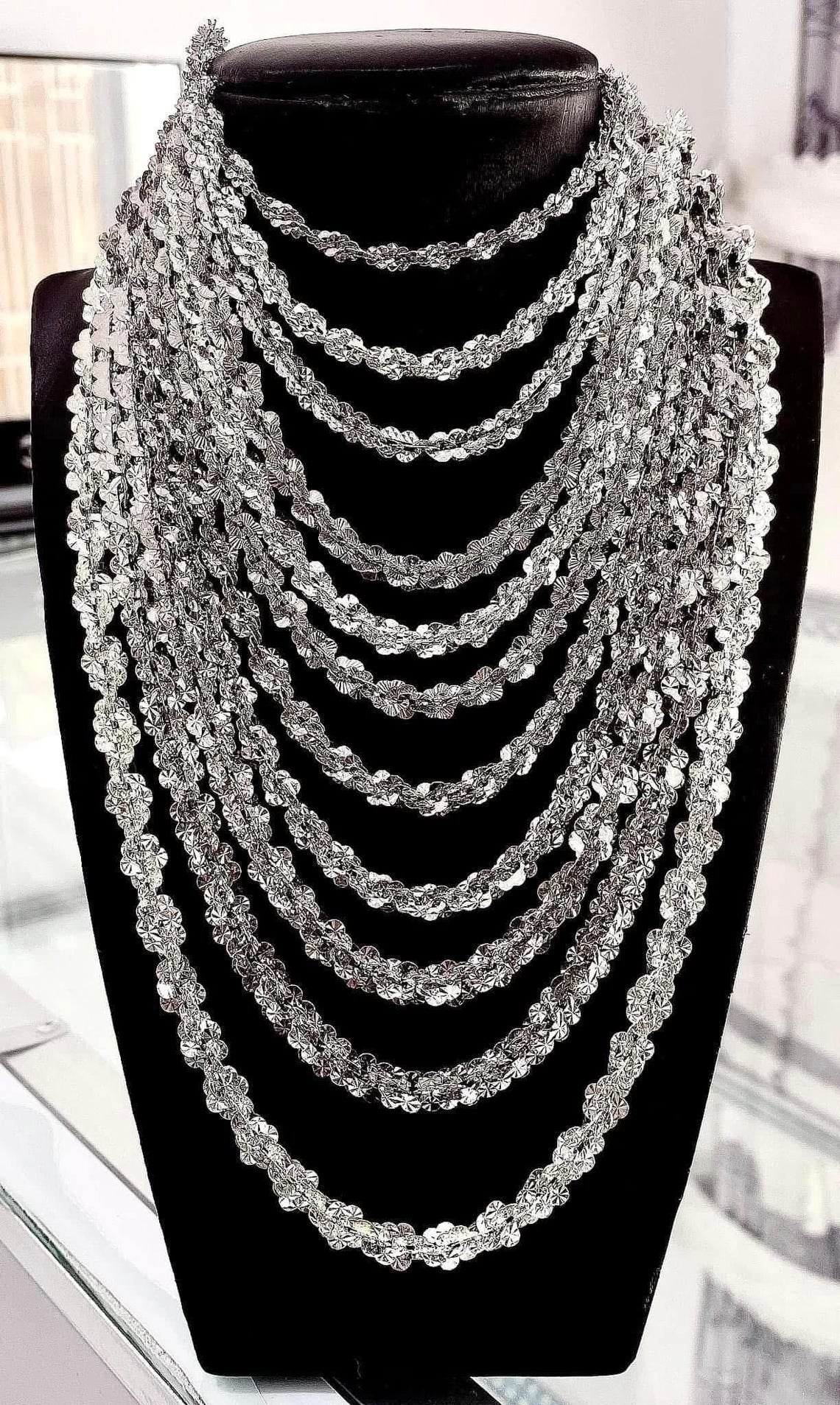 Solid Starry Sky Fireworks Necklace