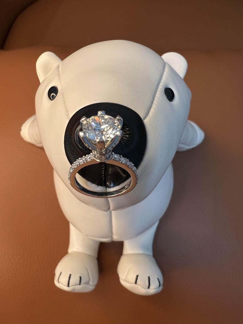 MY QUEEN 1.75-2.75ctw Moissanite Hight Setting Ring