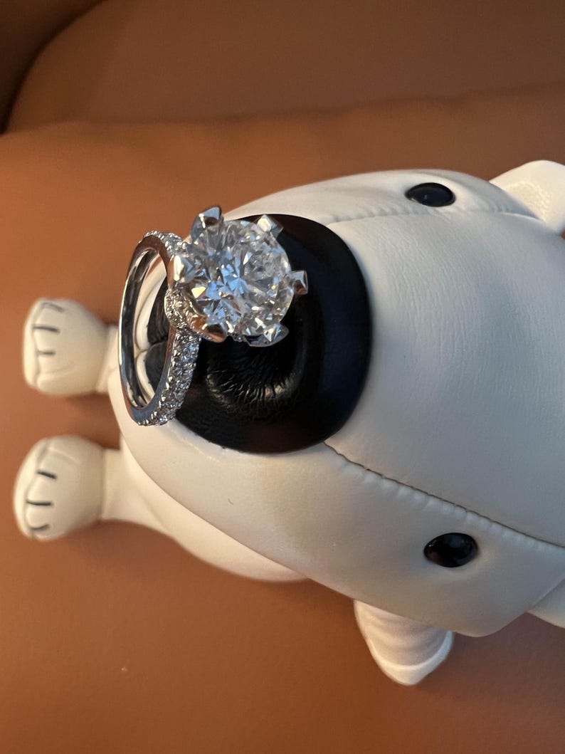 MY QUEEN 1.75-2.75ctw Moissanite Hight Setting Ring