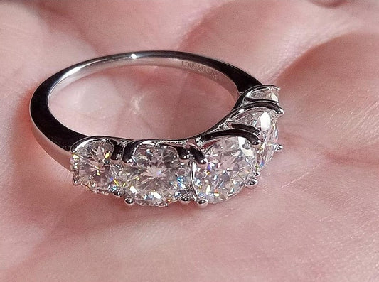 PENTABLING 3.6ctw Moissanite Ring
